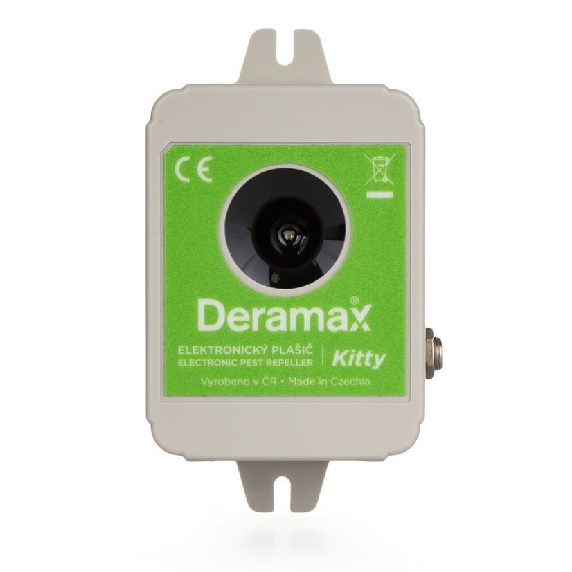 Deramax - Kitty - Ultrazvukový odpuzovač - plašič koček a psů