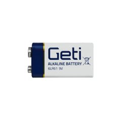 Alkaická baterie 9V GETI (Deramax)