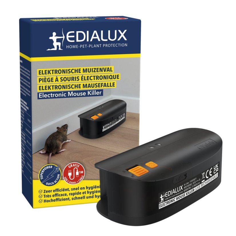 Elektronická past na myši - Edialux