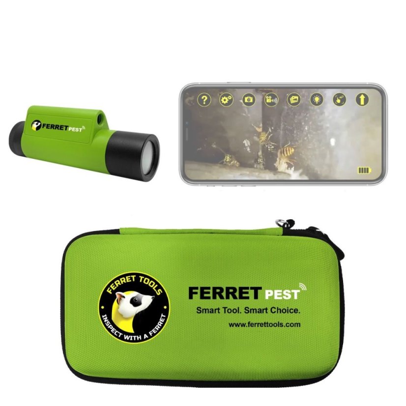 Ferret Pest Camera – Wi-Fi inspekční kamera pro deratizaci a kontrolu škůdců